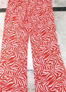 Red Zebra Print Co-ord Set