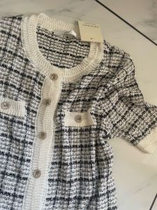Korean Pattern Button Front Cardigan