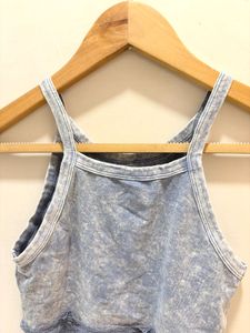 Beautiful Lace Trim Crop Tank