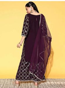 Elegant Purple Kurta Set