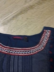 Blue N RED LEGGING  Kurta Set