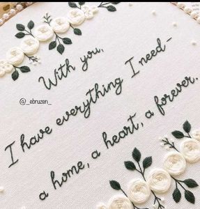 Message Embroidery Hoop ✨
