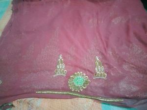 Elegant Embroidered Saree