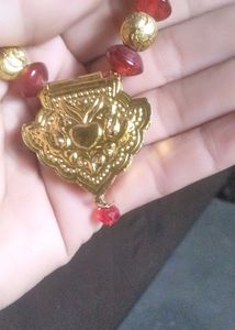 Red &amp; Gold Necklace