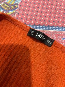 Orange Knit Dress