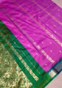 Pink Colour Pure Silk Saree