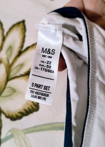 WHITE M&amp;S HIPSTER PANTY