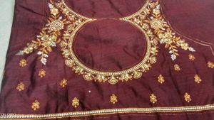 Pink Silk Embroidered Blouse