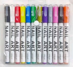 Nail Art Pen Set - 12 Colors