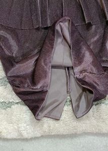 Stylish Purple Velvet Dress