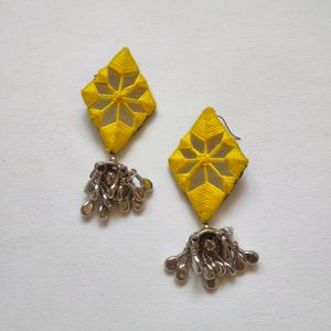 Mirror Embroidery Earrings - 48