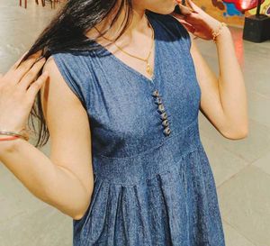 Denim Body Cone Dress