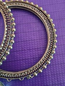 Oxidized Silver Bangles