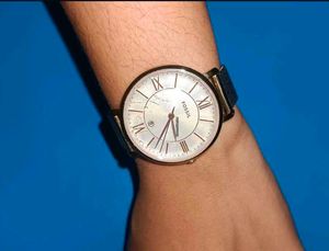 Fossil Jacqueline ES4352 quartz watch with a silve