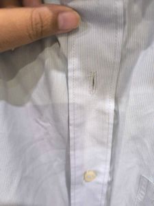 Sky Blue Shirt With White Stripes From Pan Amarica