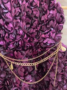 Purple Flower Girl Dress