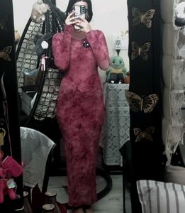 Mauve Velvet Dress