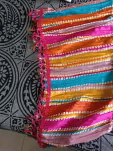 Stripped Chanderi Dupatta
