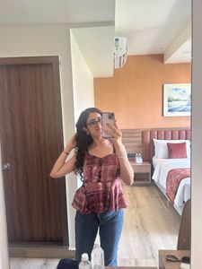 Stylish Maroon Sleeveless Top