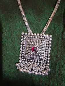 Oxidized Silver Necklace Set