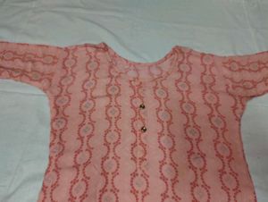 Peach Colour Kurti 💞