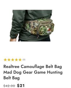 Camo Waist Bag with adjustable belt
