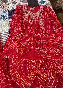 Brand New Wedding Red Embellished Lehenga Choli