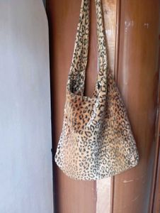 cheetah print boho bag