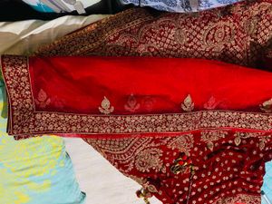 Red and Gold Bridal Lehenga