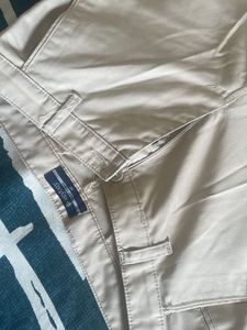 Beige Casual Pants