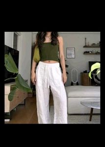 Non Transparent Pinterest Linen Trousers