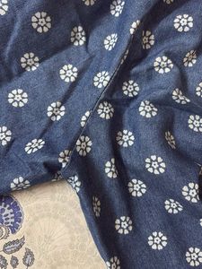 Floral Print Wide Leg Jeans