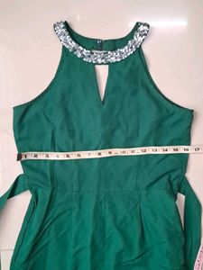 Dark Green Jumpsuit - SMALL