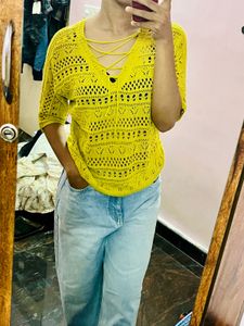 Hollow Knit T-shirt