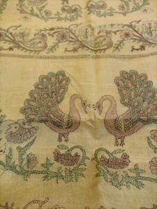 Tussar Silk Hand Kantha Stitched Saree
