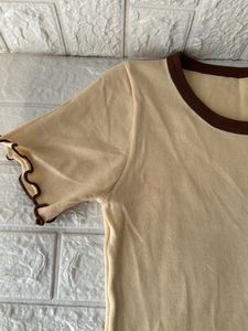 Cream Crop Top