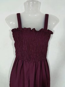 Wine  Sleeveless Jumpsuits(Women&#39;s)