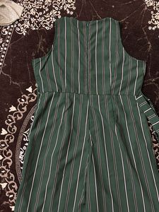 Faballey  Striped Jumpsuit - Size XL