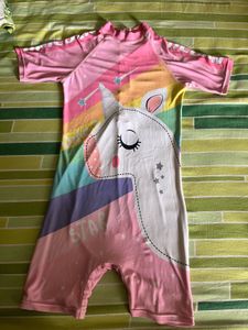 Rainbow Unicorn Swimsuit For 6-8 Yrs