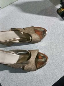 Elegant Gold Heels