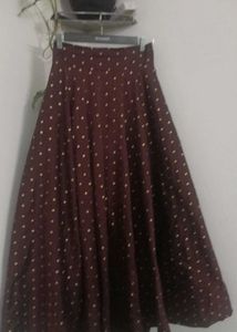 Vintage Polka Dot Midi Skirt