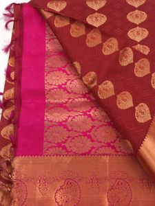 Elegant Red Silk Saree