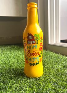 Hand-Painted Decorative Bottle