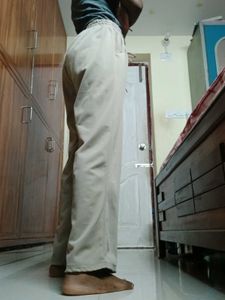 Beige Casual Pants