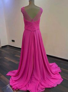 Elegant Pink Ethnic Gown