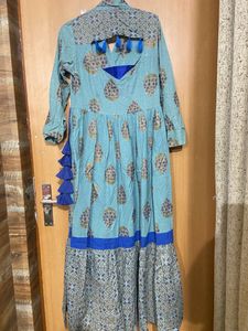 Beautiful Greyish Blue One Piece