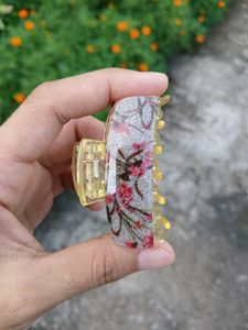 Pack Of Four Floral Hair Claw Clips