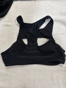 BLACK GYM BRA