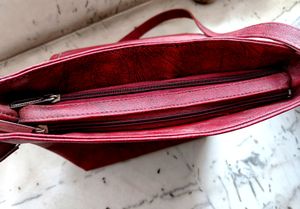 Price Drop!!Maroon Messenger Bag For Ladies.