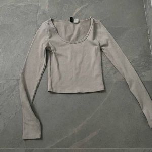 H&amp;M Ribbed Full Sleeve Top